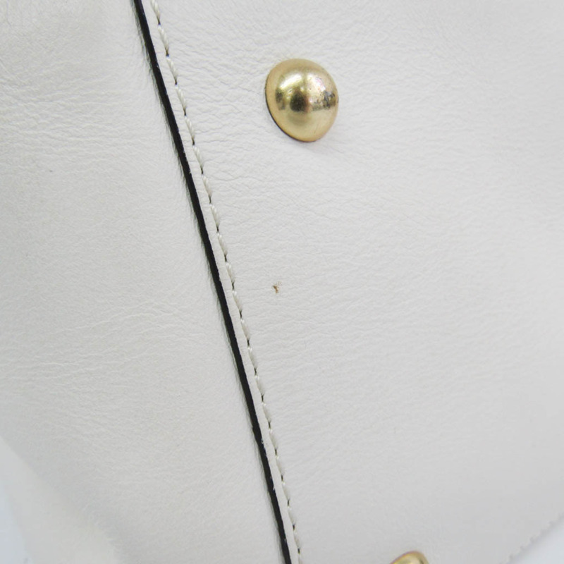 【日本直送】J&M Davidson 女士皮革手提包，單肩包 奶油色-6