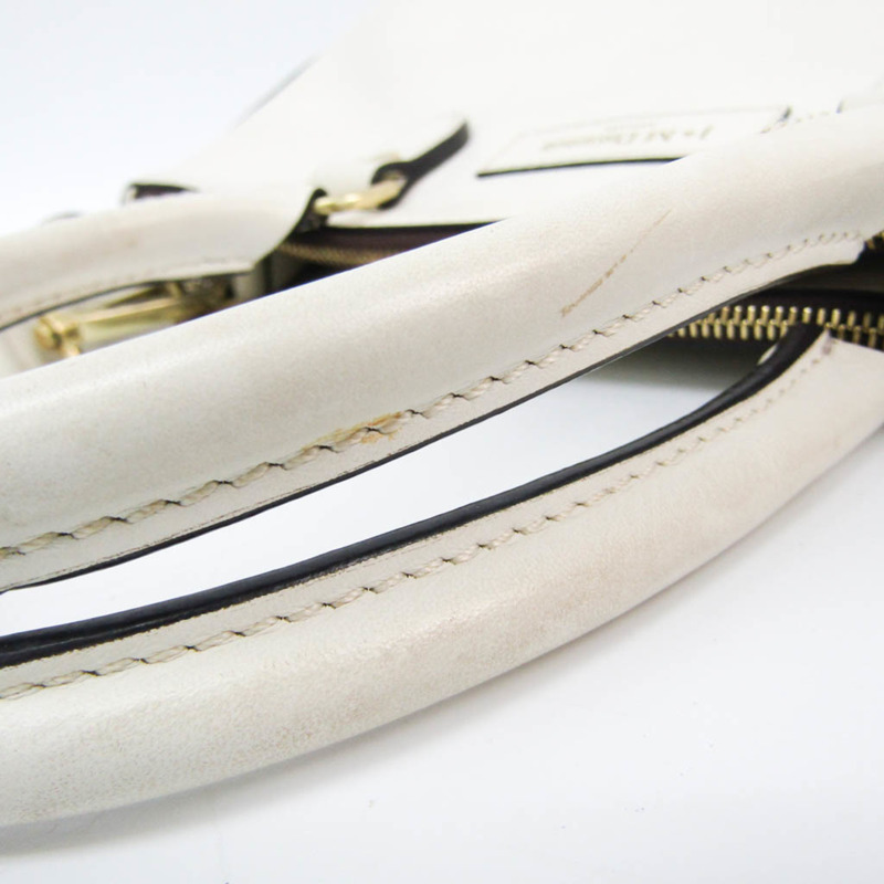 【日本直送】J&M Davidson 女士皮革手提包，單肩包 奶油色-8