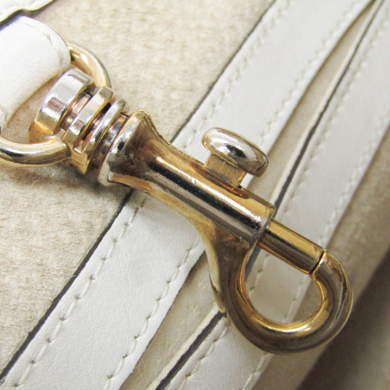 【日本直送】J&M Davidson 女士皮革手提包，單肩包 奶油色-12