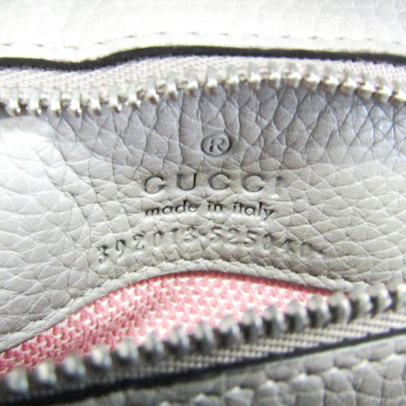 【日本直送】Gucci Daily Bamboo 392013 女款皮革，竹節手袋，單肩包 灰色-9