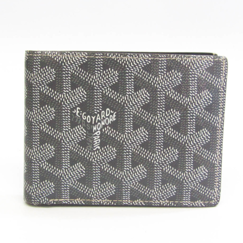 【日本直送】Goyard PORTE ST FLORENTIN 2 NOIR 男士皮革錢包（雙折）灰色-0
