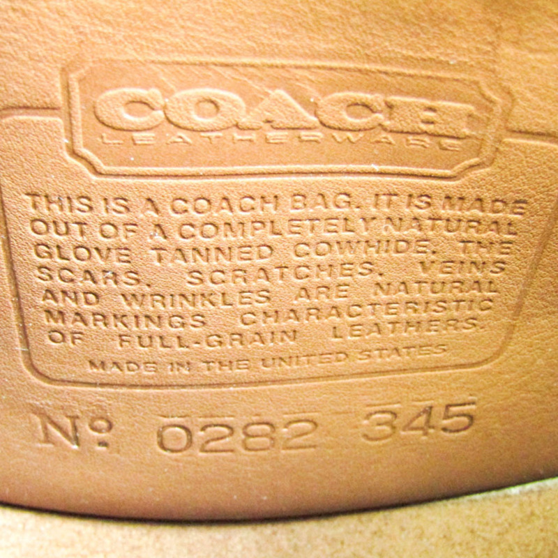 【日本直送】Coach Old Coach 0282 345 女式皮革單肩包駝色-9