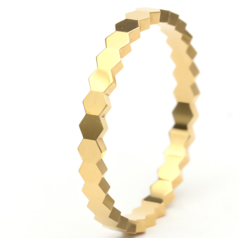【日本直送】Chaumet Be My Love 蜂巢戒指 081931 玫瑰金 (18K) 時尚無石戒指-1