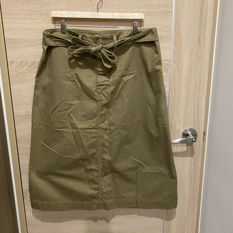 日本製Beamsboy經典卡其色牛仔裙-0