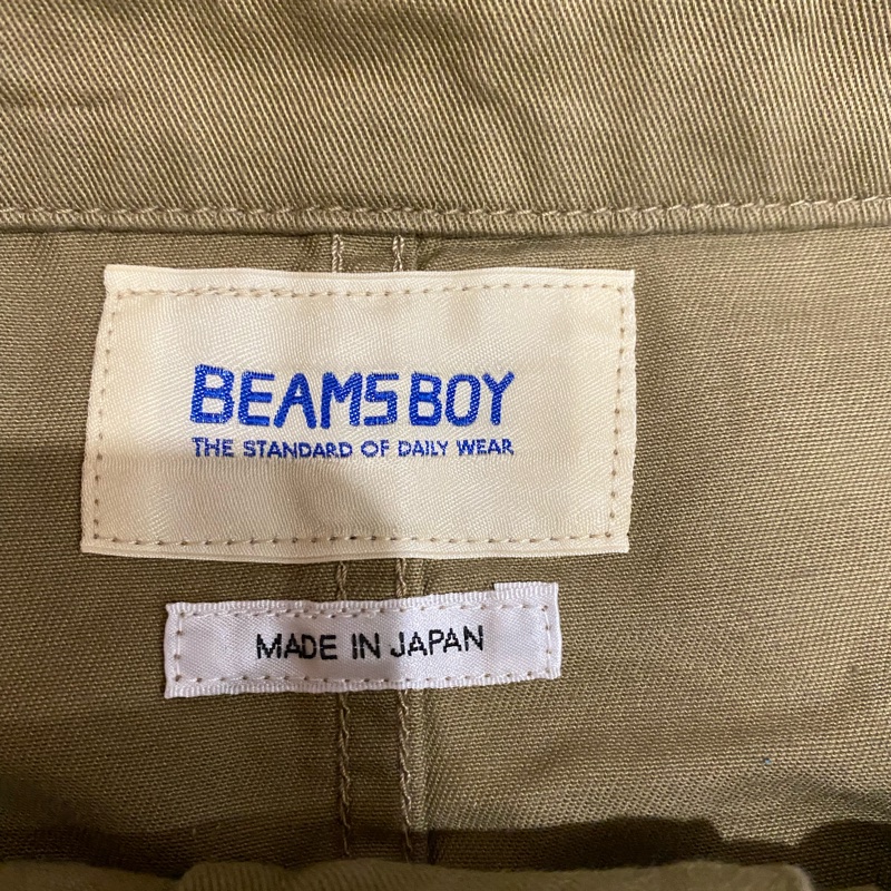 日本製Beamsboy經典卡其色牛仔裙-4