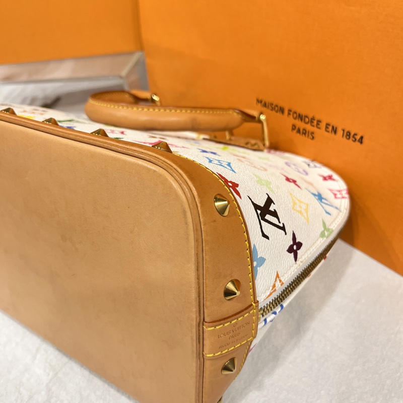 Louis Vuitton LV 村上隆 白色33彩 alma 艾瑪 手提包-2