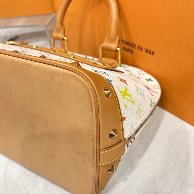 Louis Vuitton LV 村上隆 白色33彩 alma 艾瑪 手提包-4