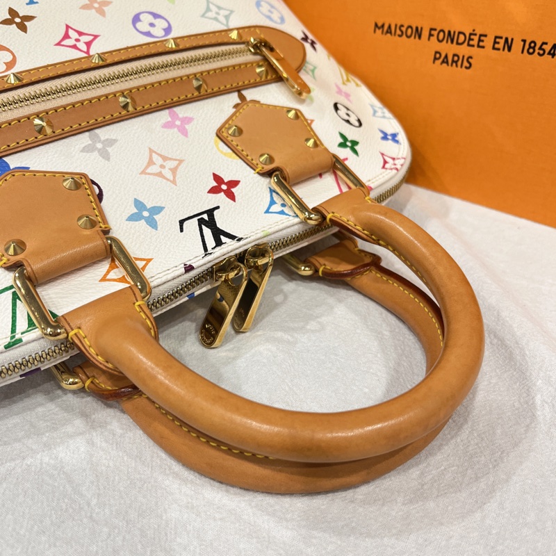 Louis Vuitton LV 村上隆 白色33彩 alma 艾瑪 手提包-7