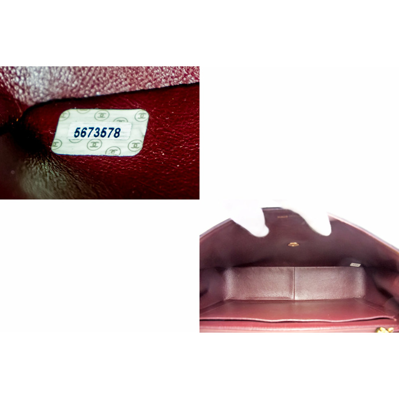 【日本直送】香奈兒 Jumbo 11 英寸大號鏈條單肩包翻蓋黑色小羊皮-8