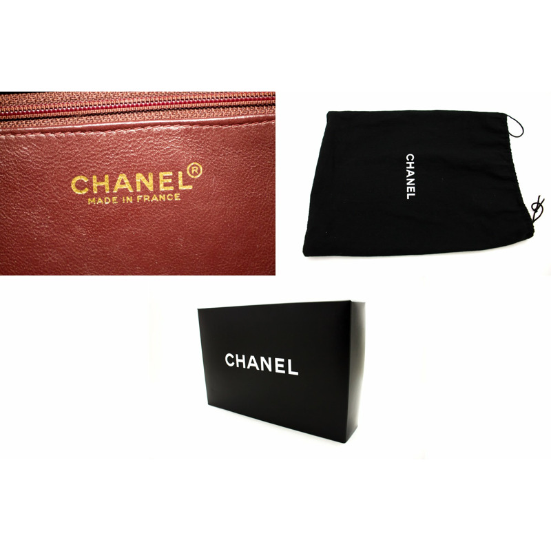 【日本直送】CHANEL 全翻蓋鏈條單肩包黑色絎縫小羊皮皮革-7