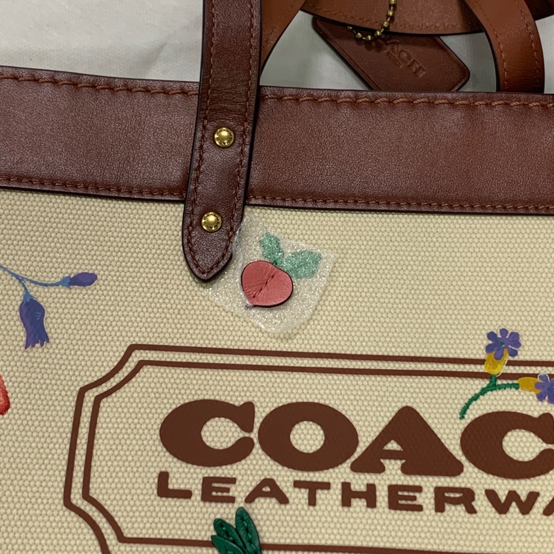 【COACH】coach 專櫃 field 30 garden tote 刺繡款托特包-13
