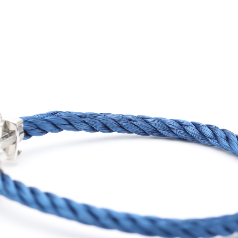 【日本直送】拋光 FRED Force 10 大號型號 #17 18K 白金鋼手鍊 BF553307-8