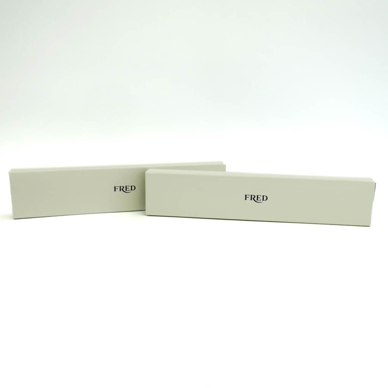 【日本直送】拋光 FRED Force 10 大號型號 #17 18K 白金鋼手鍊 BF553307-10