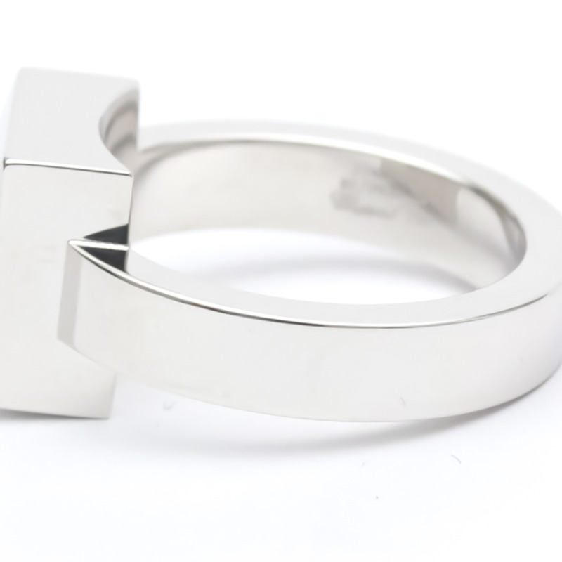 【日本直送】拋光 CHOPARD 快樂鑽石方形戒指 18K 白金 82/2938-20 BF553346-2