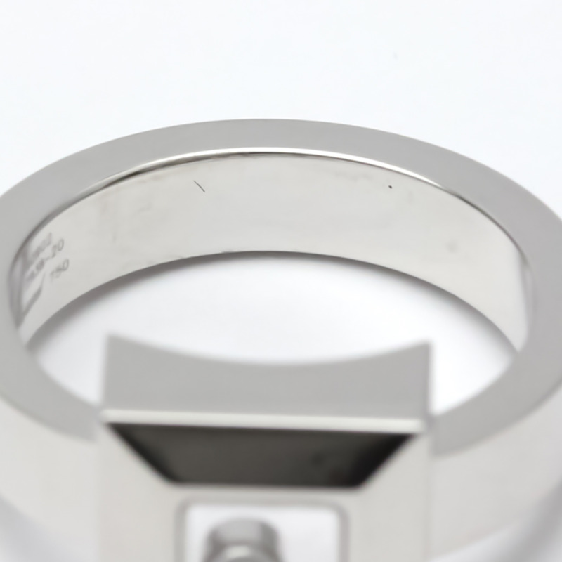 【日本直送】拋光 CHOPARD 快樂鑽石方形戒指 18K 白金 82/2938-20 BF553346-5