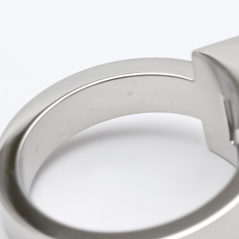 【日本直送】拋光 CHOPARD 快樂鑽石方形戒指 18K 白金 82/2938-20 BF553346-8