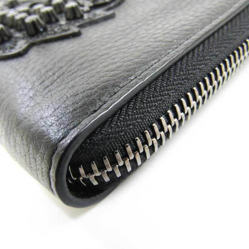 【日本直送】Christian Louboutin 3175117 男士,女士 皮革鉚釘錢包(雙折)黑色-5