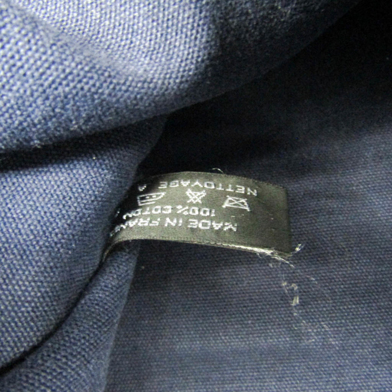 【日本直送】Hermes Fourre Tout Cabas 中性棉帆布托特包黑色，海軍藍-8