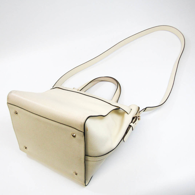 【日本直送】Valextra B-cube 男士，女士皮革手提包，單肩包 米白色-1