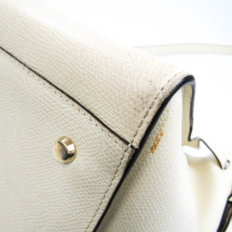 【日本直送】Valextra B-cube 男士，女士皮革手提包，單肩包 米白色-3