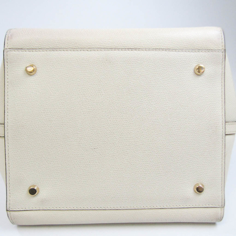 【日本直送】Valextra B-cube 男士，女士皮革手提包，單肩包 米白色-5