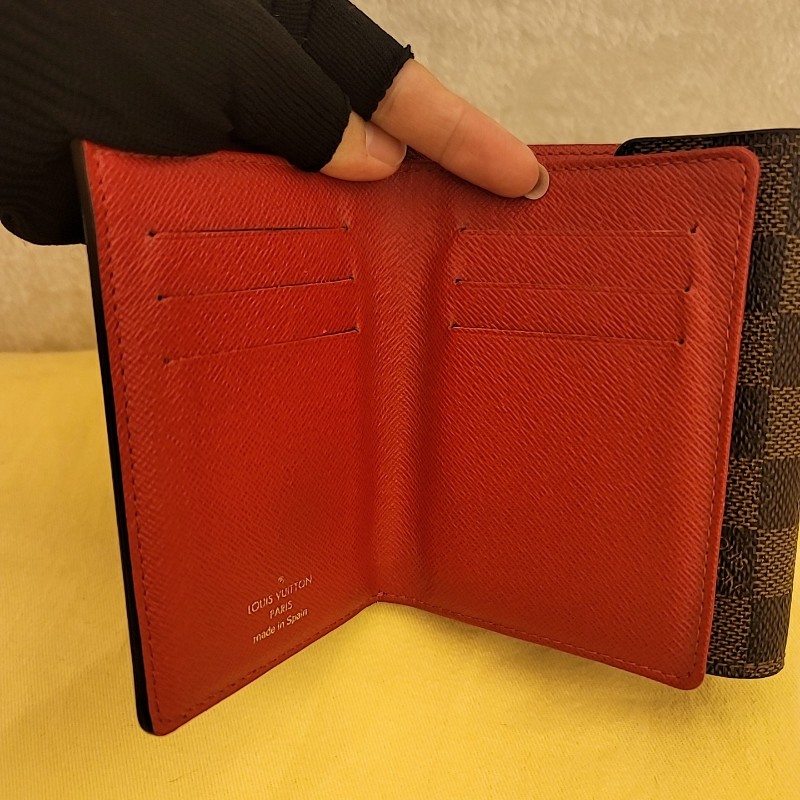 LV 棋盤格 曼哈頓短夾 金屬釦短夾-2