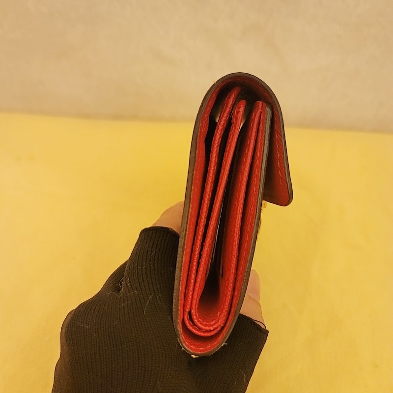 LV 棋盤格 曼哈頓短夾 金屬釦短夾-6