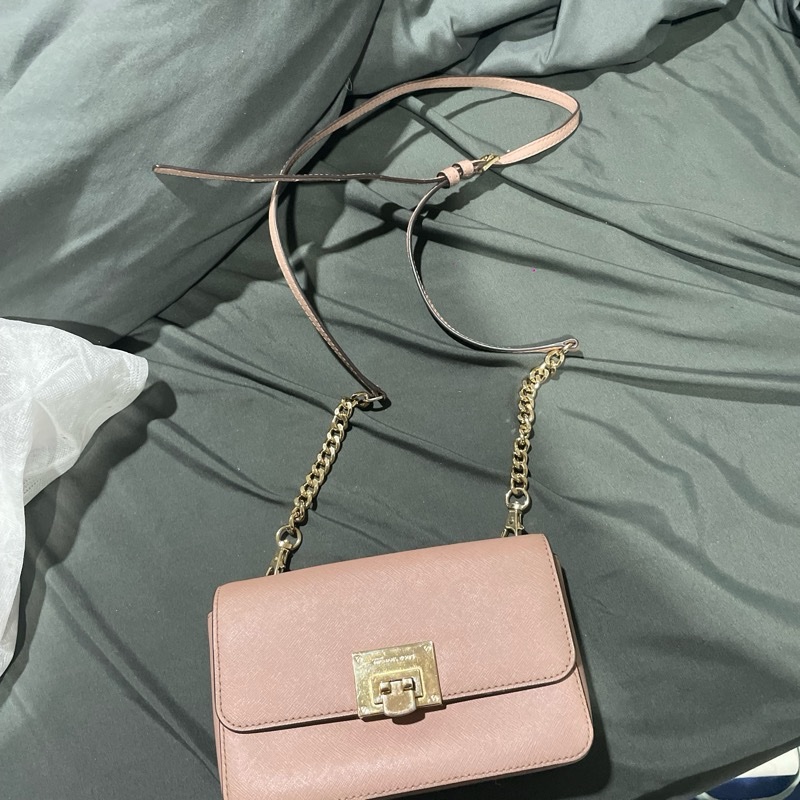 Michael Kors 乾燥玫瑰粉包包+長夾-7