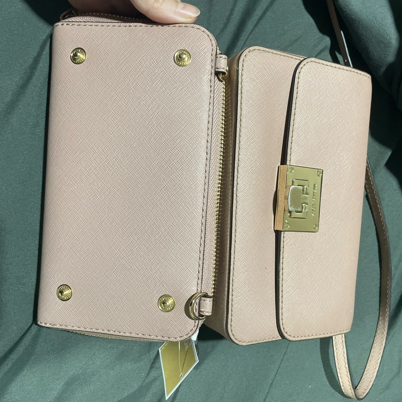 Michael Kors 乾燥玫瑰粉包包+長夾-13