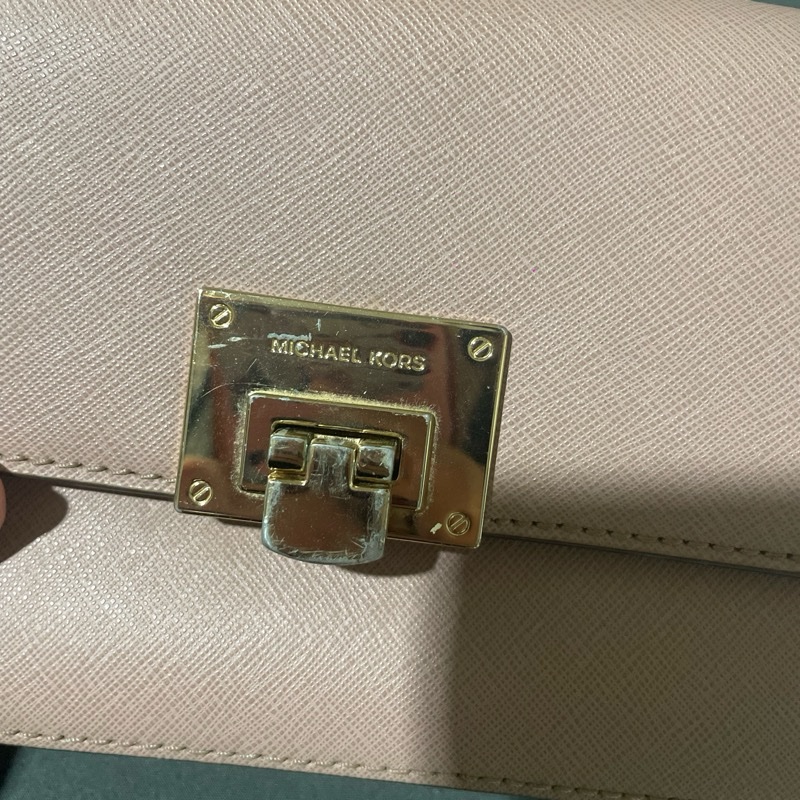 Michael Kors 乾燥玫瑰粉包包+長夾-16