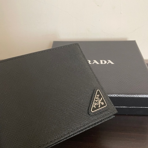 PRADA 普拉達 皮夾 男短夾