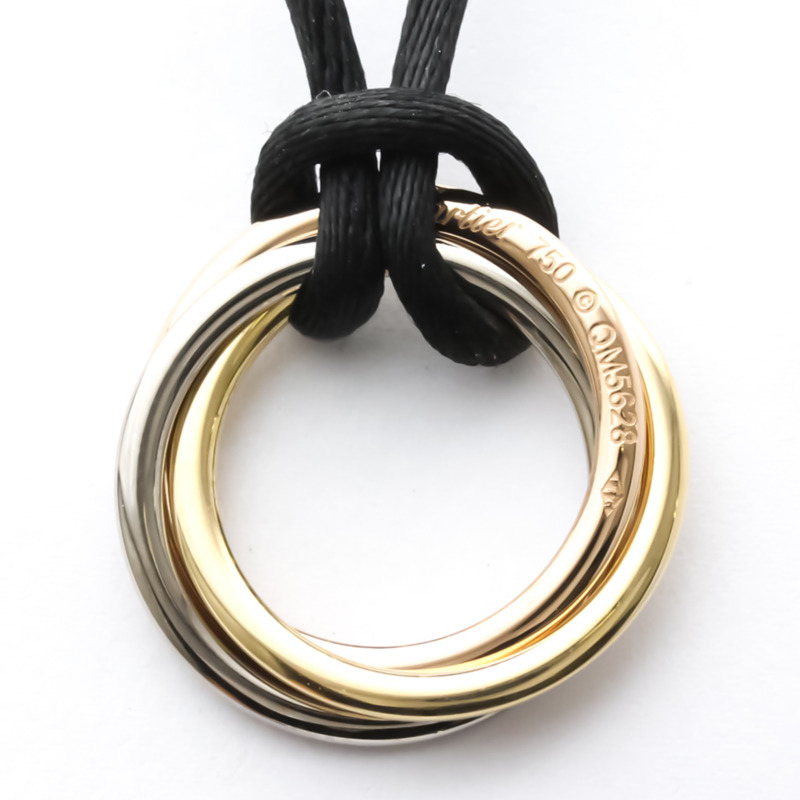 【日本直送】CARTIER Trinity De Cartier 項鍊 玫瑰金 白金 黃金 BF553364-4