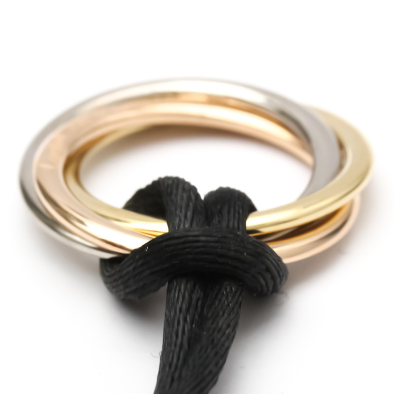 【日本直送】CARTIER Trinity De Cartier 項鍊 玫瑰金 白金 黃金 BF553364-7