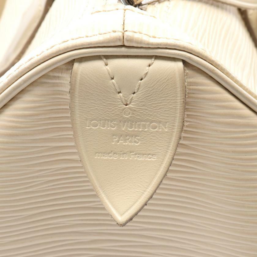 【日本直送】中古LOUIS VUITTON 9成新 Speedy25 水波紋Ivoire米白色 真皮手提包 米白色-3