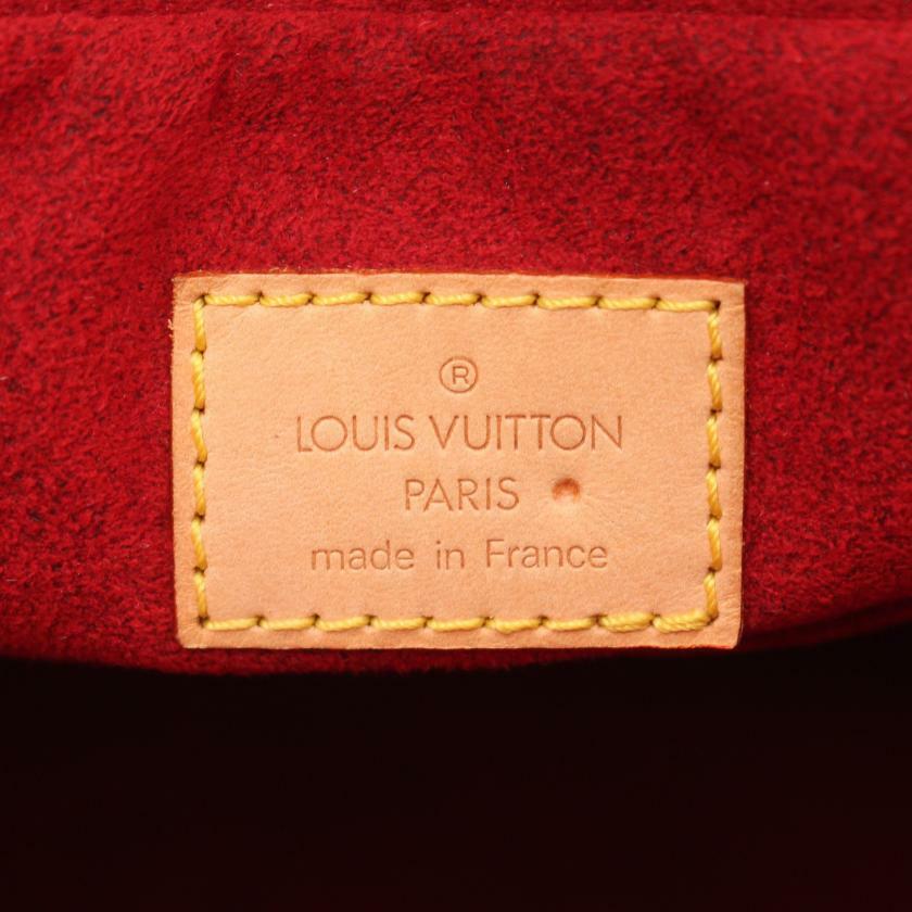 【日本直送】中古LOUIS VUITTON 9.5成新 Multiple Cite 老花手提包 PVC 真皮 棕色-3
