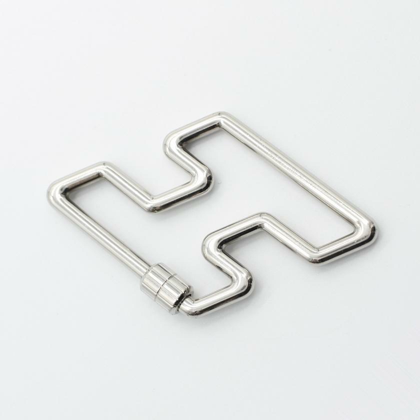 【日本直送】中古HERMES 9成新 H Too Speed 鑰匙環 銀色-1