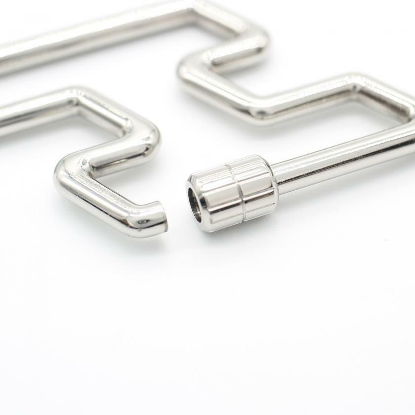 【日本直送】中古HERMES 9成新 H Too Speed 鑰匙環 銀色-4