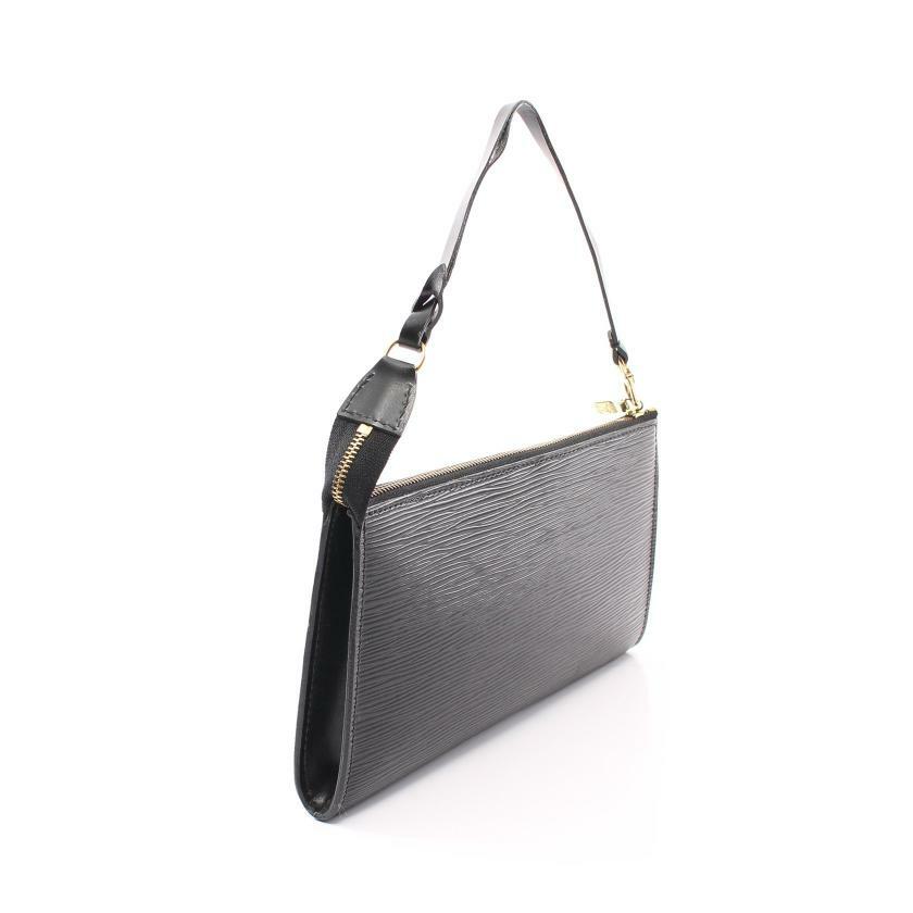 【日本直送】中古LOUIS VUITTON 9成新 PochetteAccessoires水波紋手提包-1