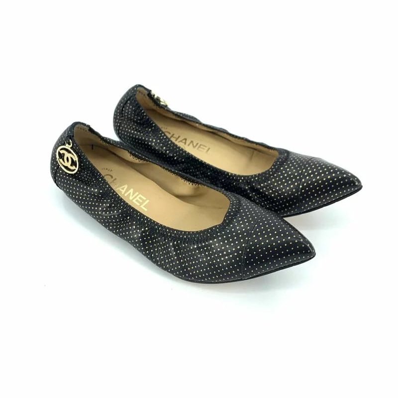 CHANEL 尖頭芭蕾平底鞋-0