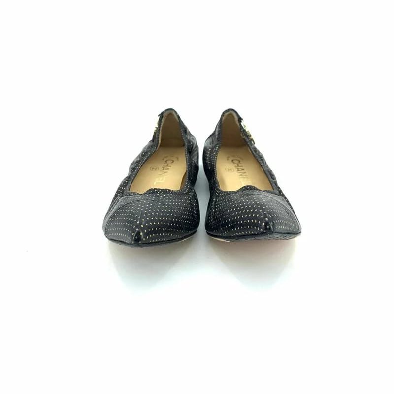 CHANEL 尖頭芭蕾平底鞋-5