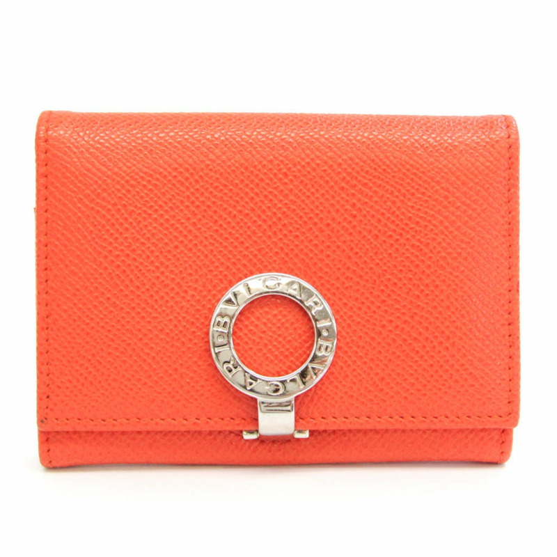【日本直送】Bvlgari Bvlgari Bvlgari 30420 皮革名片夾 紅色-0