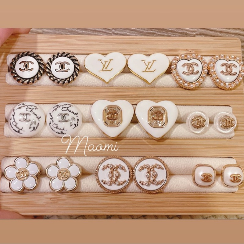 Vintage Chanel正品鈕釦改製飾品-1