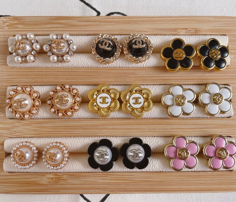 Vintage Chanel正品鈕釦改製飾品-2