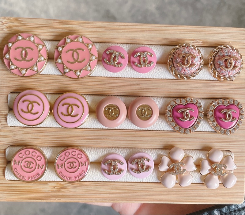 Vintage Chanel正品鈕釦改製飾品-4