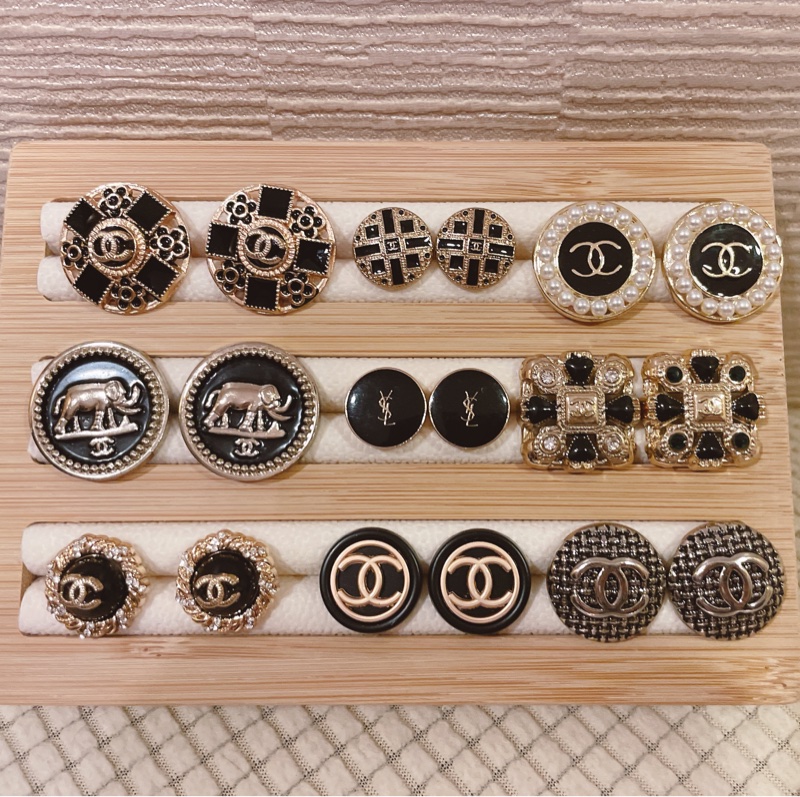 Vintage Chanel正品鈕釦改製飾品-6