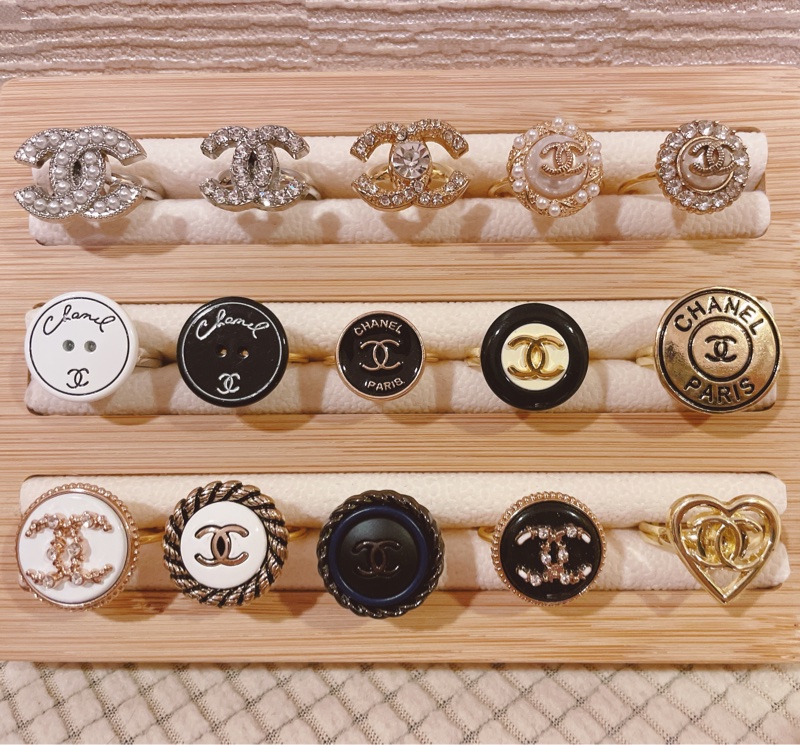 Vintage Chanel正品鈕釦改製飾品-7