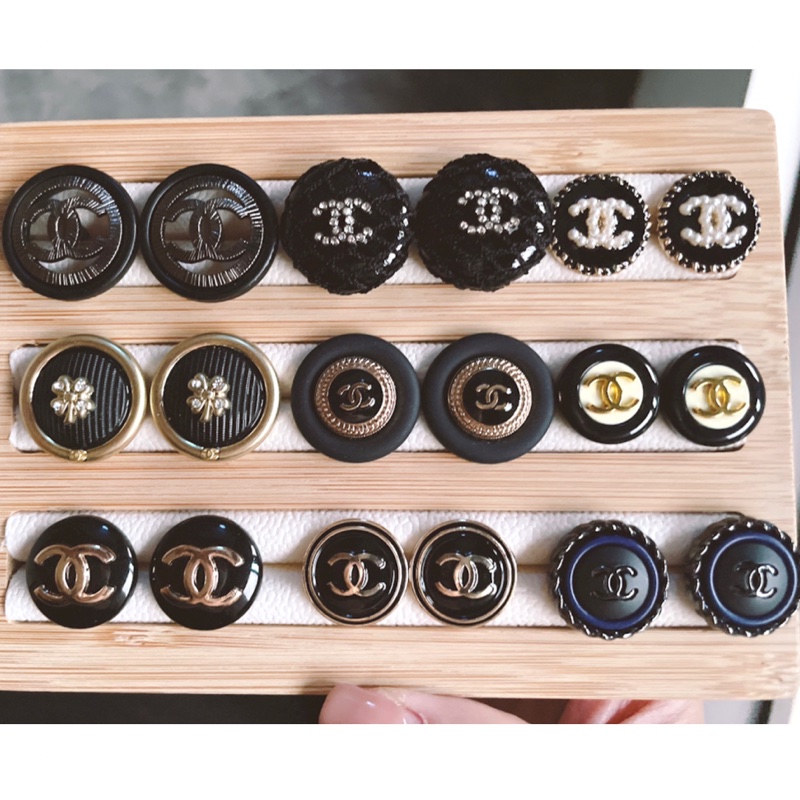 Vintage Chanel正品鈕釦改製飾品-8