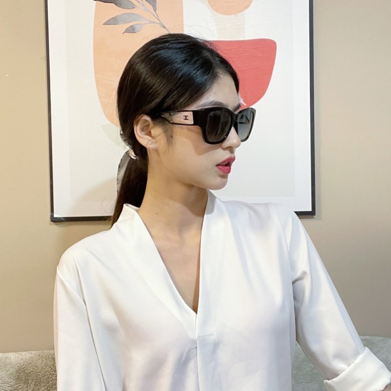 【預購】麗睛眼鏡 Chanel 香奈兒眼鏡 CH5429 小香太陽眼鏡 春夏新品 香奈兒熱賣款 周迅同款墨鏡-14