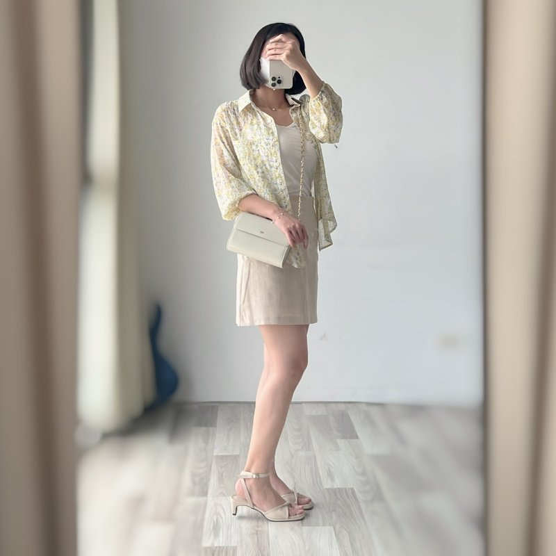 日本 HANAE MORI 森英惠 鏈條米白側背包 -Vintage-古董包-0