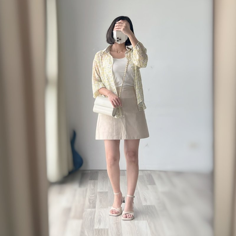 日本 HANAE MORI 森英惠 鏈條米白側背包 -Vintage-古董包-7